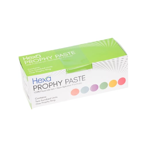 Hexa Prophy Paste 1.23% Fluoride Ion, Coarse, Cherry, One Ring, 200 Cups/Pk