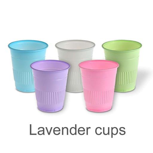 MARK3 Disposable 5 oz Plastic Cups - Lavender - 1000/Cs.