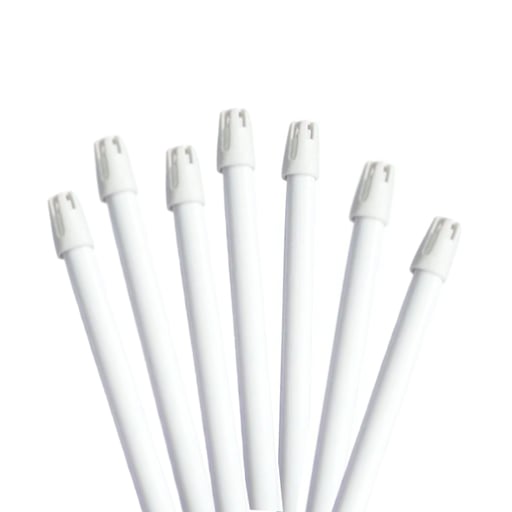 Britedent Saliva Ejectors White w/White Tips 1000/Case. Flexible, Wire-Reinforced