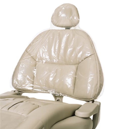 MARK3 Half Chair Cover, Clear Plastic, 27 1/2" x 24", package of 225