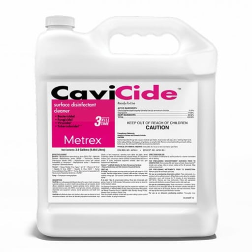 CaviCide Surface Disinfectant Case of 2 x 2.5 Gallon