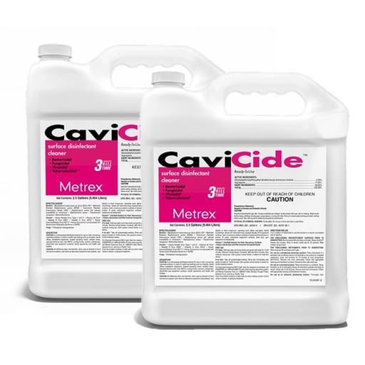 CaviCide Surface Disinfectant Case of 2 x 2.5 Gallon