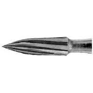 House Brand FG #7901 12 Blade Needle Shaped T&F Bur, Pack of 10 Burs