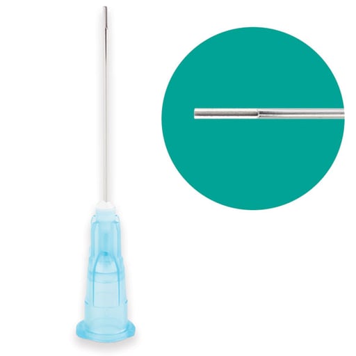 Monovac 23ga Side Vented Irrigation Needle Tips, Blue 100/Bx.