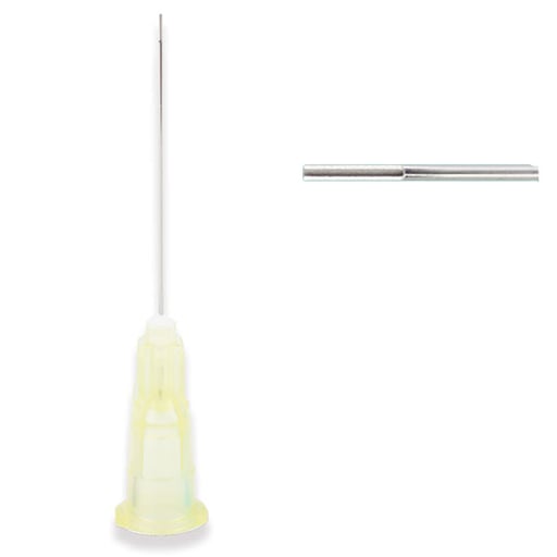 Monovac 27ga Irrigation Needle Tips, Yellow 100/Bx