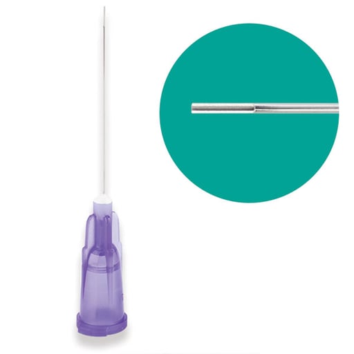 Monovac 30ga Side Vented Irrigation Needle Tips, Purple 100/Bx.