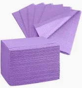 Patient Bibs LAVENDER 13" x 18" 2-Ply Paper/1-Ply Poly 500/Cs