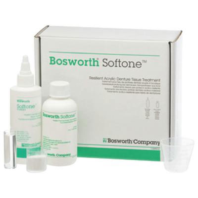 Softone - Standard Kit - Soft Tissue Conditioner: 3 oz. White Powder, 4 oz. Liquid, Powder Measure, Liquid Measure, Plastic Mixing Cup. #0921775